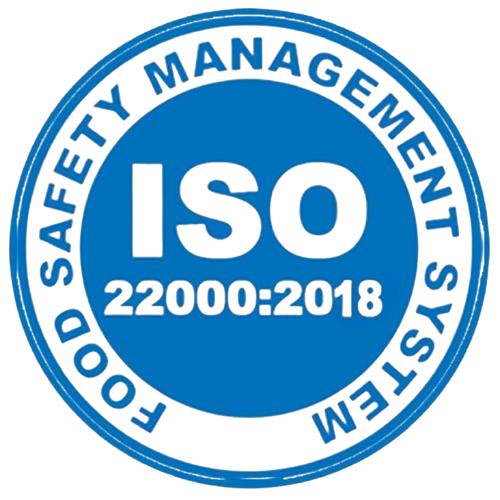ISO 22000:2018 Food Safety certified